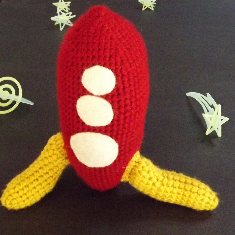 PDF Pattern Retro Rocketship Crochet image 3