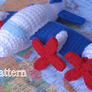 PDF Pattern - P3 Crochet Airplane