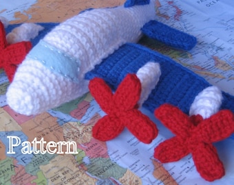 PDF Pattern - P3 Crochet Airplane