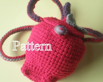 PDF Pattern - Crochet Apple Purse