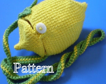 PDF Pattern - Lemon Purse