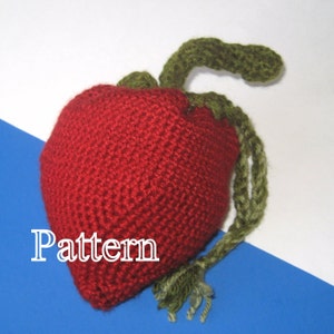 PDF Pattern Crochet Strawberry Wristlet image 1