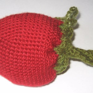 PDF Pattern Crochet Strawberry Wristlet image 5