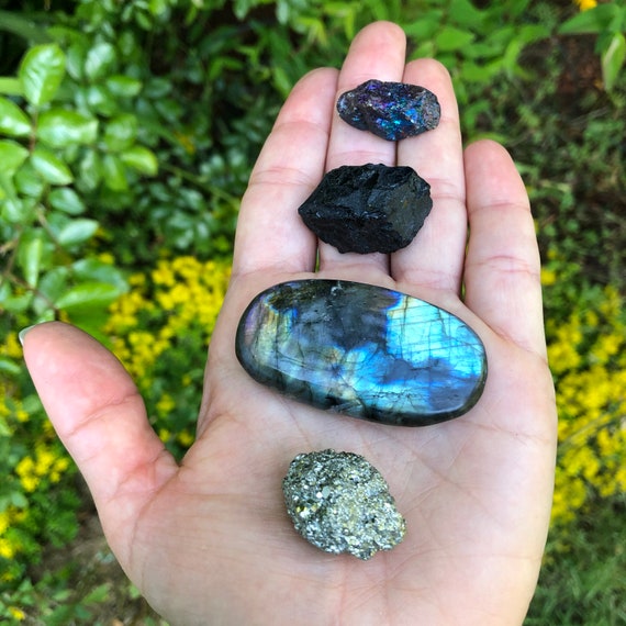 Labradorite and black tourmaline deals