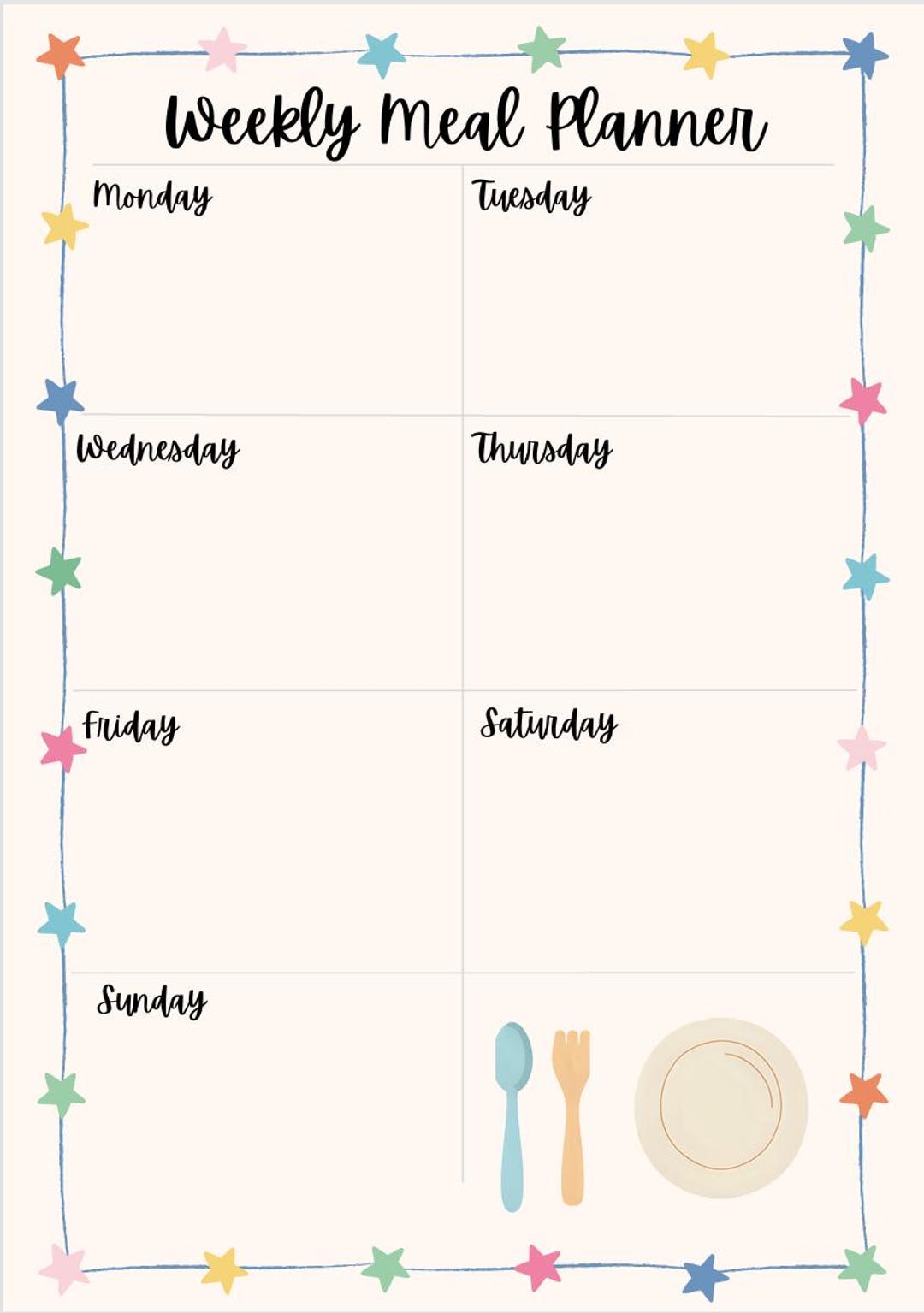 Household Organisation | Printable Bundle | Meal Planner, Weekly ...