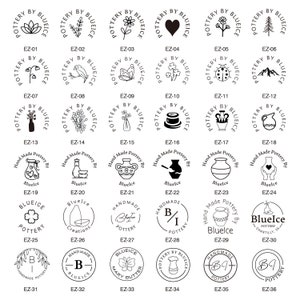 Firma in argilla personalizzata, timbro per ceramica personalizzato, timbro in ottone per ceramica, timbro per ceramica, timbri con lettere personalizzati per argilla, stampo in ottone per argilla.