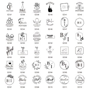 Timbro con logo personalizzato, firma in argilla personalizzata, timbro in ottone per ceramica, timbro per ceramica, timbri con lettere personalizzate per argilla, stampo in ottone per argilla.