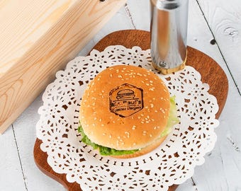 Hamburger Buns Branding Iron, Electric Iron For Burger, Branding Stamp, Custom Branding Iron for Food,Meat Branding Iron for Steaks, Food.