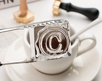 Initial Letter Ice Cube Stamp,Custom Ice Cube Stamp for Business,Ice Stamp Custom , Ice Cube stamp, Custom Logo Stamp,Custom,Ice Cube Stamp.