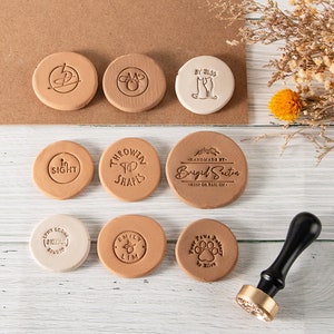 Gepersonaliseerde keramische stempels, polymeerkleistempel, aangepaste 12 mm dikke messing aardewerkstempel, Vaderdagcadeaus voor pottenbakkers, cadeau voor haar.