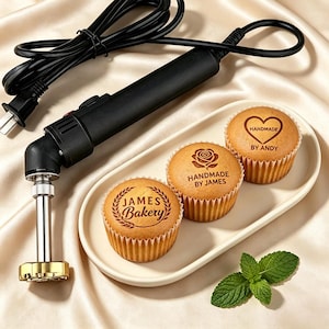 Benutzerdefinierte Brandeisen für Kuchen, personalisierte Lebensmittel Stempel, Bügeleisen für Lebensmittel, maßgeschneiderte Sauerteigbrot Eisen Stempel, Geschenk für sie