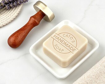 Custom Soap Stamp, Personalized Business Logo Stamp, Stamp For Soap, Customized Personalized Ceramics Stamper, Gift For Her