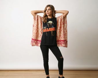 Handcrafted Upcycled Post Malone Kantha Tunic NWT One Size
