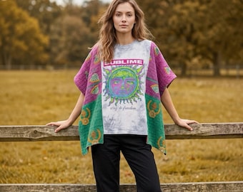 Handcrafted Upcycled Sublime Kantha Tunic NWT One Size