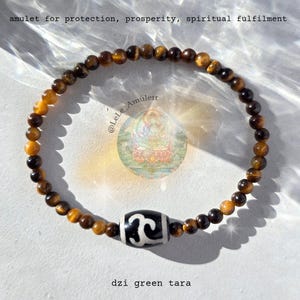 Green Tara Dzi Bracelet – Powerful protective amulet of the Goddess Tara for protection, prosperity, inner peace and spiritual fulfillment