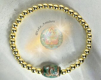 Green Tara Dzi Bracelet – Powerful protective amulet of the Goddess Tara for protection, prosperity, inner peace and spiritual fulfillment