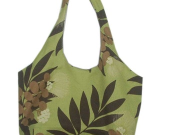 Personalized Hawaiian Luau Hibiscus Flower Tote Bag Diaper Bag