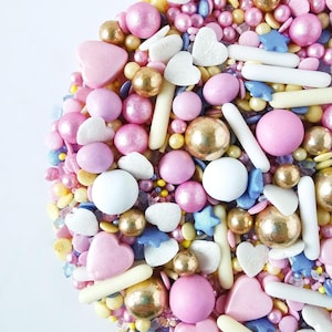 Cake Sprinkles Pastel Pink Yellow Gold Blue Cake Decoration Taylor Cake Topper Easter Cupcakes Teen Birthday Aesthetic Party Decor