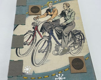 Mopeds— handmade recycled journal/sketchbook