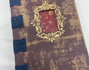 Constellations— handmade recycled journal/sketchbook
