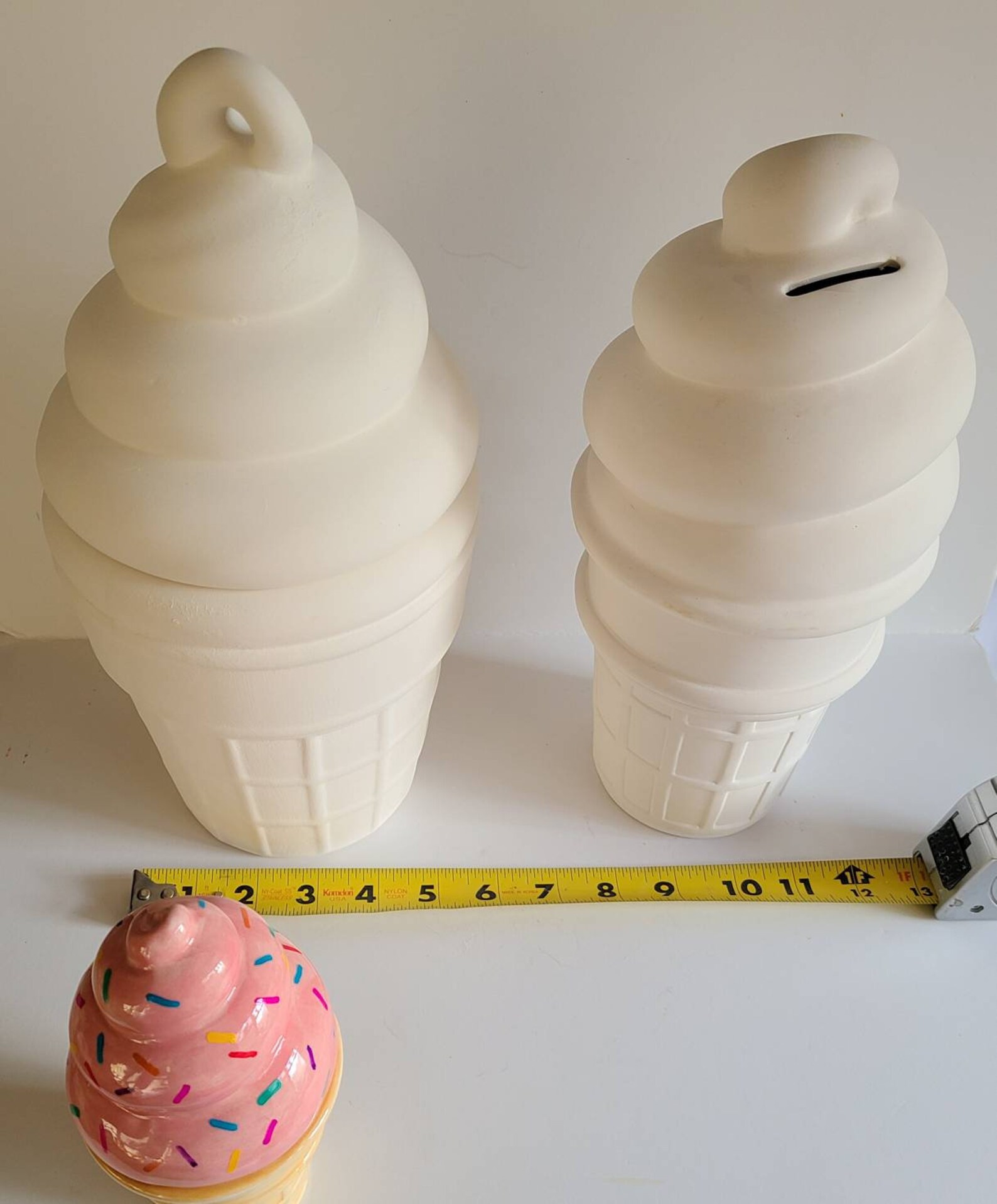 Ceramic Soft Serve/ Extra Large/ Ice Cream Cone Bank or Box Etsy