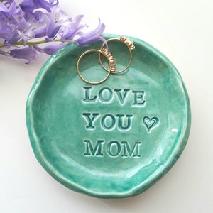 Valentine Or Mother&#39;s Day Gift/Trinket Dish/Personalized Dish/Jewelry Storage Gift/Birthday Turquoise Gift Home Decor