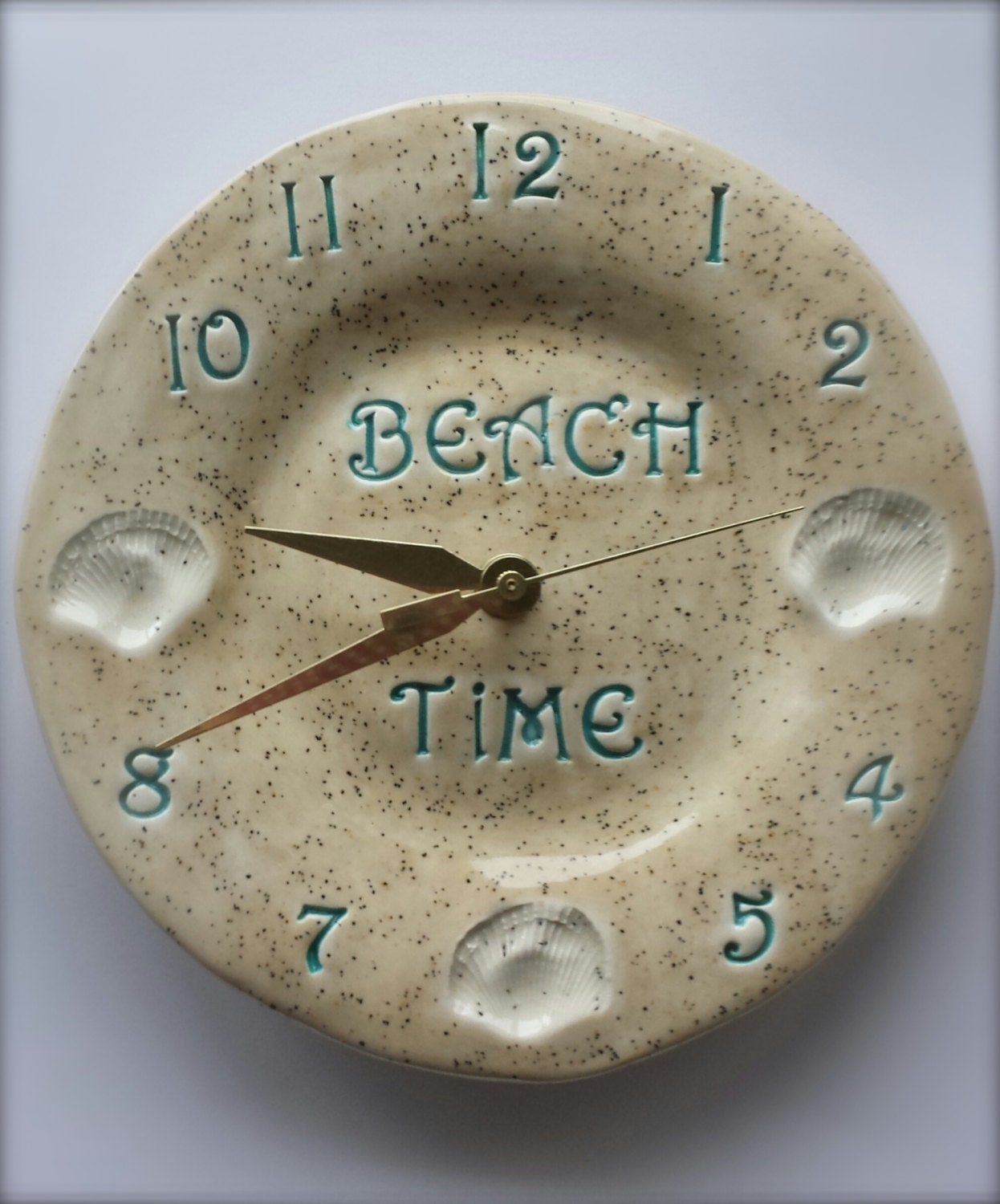 Beach Decor Ceramic Clock