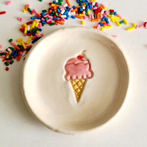 Soft Serve Ice Cream Cone Trinket Dish/Sweet Designs Colorful Gift /Sweets Design/Ice Cream Cone Design/Friendship Gift/ image 4