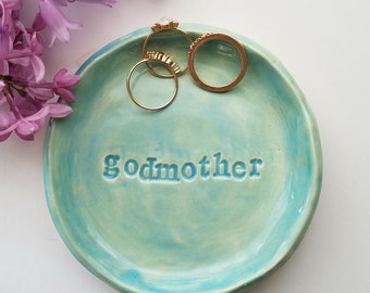 Godmother/Mother's Day Gift/Trinket Dish/Godmother Wedding Favor/Godmother Birthday/Personalized Dish Bridesmaid Gift/