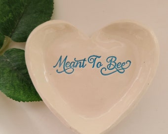 Marriage Gift/ Inspirational Gift/ Wedding gift/Anniversary Gift/Ceramic Dish Engagement/Jewelry Dish/ In Stock Ready To Ship