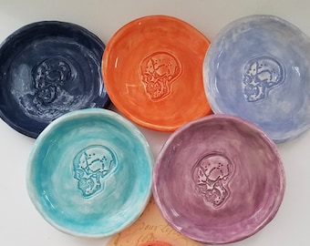 Halloween Skull Dish/Skull Trinket Dish Halloween Party/Price is for One/