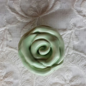 Rose Knobs Mint Green Hardware Drawer pulls Cabinet Hardware Nursery Hardware Home Decor Shabby Chic Decor Made in USA by Me