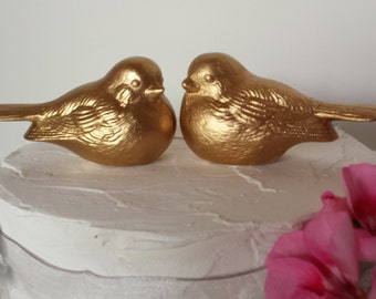 Gold Hochzeit Tortenstecker Liebe Vögel Gold Vintage Vögel Gold Wohnkultur Keramik Vogel Gefälligkeiten Auf Lager Versandfertig Vogel Wohnkultur