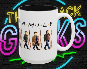 Taza con acento de viajeros de la familia SPN Rift / Taza de café familiar encontrada / Tributo televisivo inspirado en fans / 325 ml / 437 ml