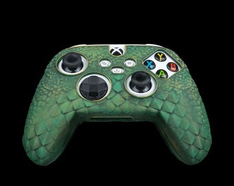 Dragonscale 3D Printed Controller Cover | Customizable Gaming Accessory for Xbox/Playstation Controllers | Godzilla Skin