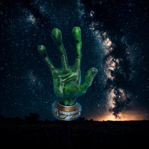 Futuristischer Alien Controller Halter für Gamer: 3D Gedruckter Ständer