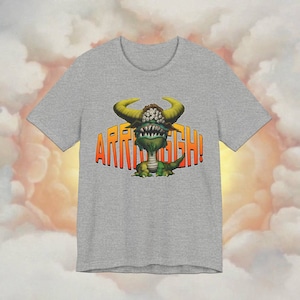 Monty Python Black Beast of ARRRGGGHH T-Shirt - The Holy Grail Retro Design