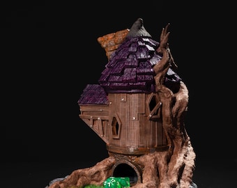 Torre de dados del mago: ¡Tira por la iniciativa con estilo místico!