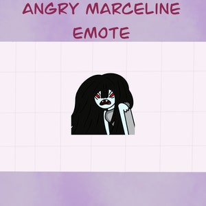 Marceline enojada // Emote de Twitch // Hora de aventuras