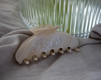 Luxus Braut Haarspange | Hen Party Zubehör | Strass Braut Kralle Clip