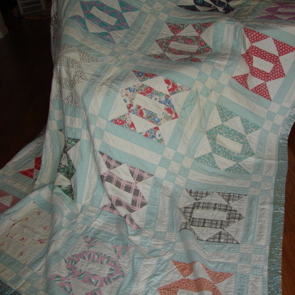 Antique Signature Friendship Quilt Vintage Handcrafted