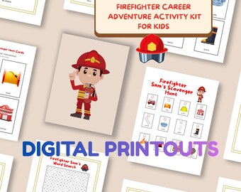 Firefighter Activity Kit for Kids – Printable Career Adventure (PDF)