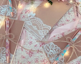 Pretty Lace Notebook & Pen Set