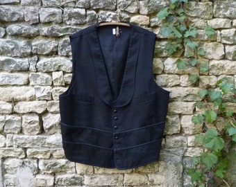 Vintage  waiter's vest Garçon de Café Paris Bistrot size XL/XXL