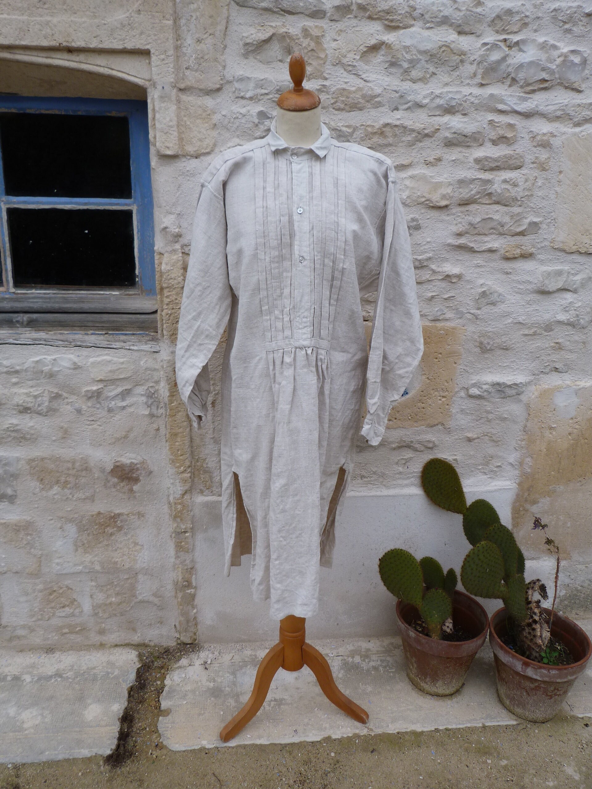 ～1900's french Opensmock blacklinen Antique Linen AF Torchon – FRENCH GENERAL