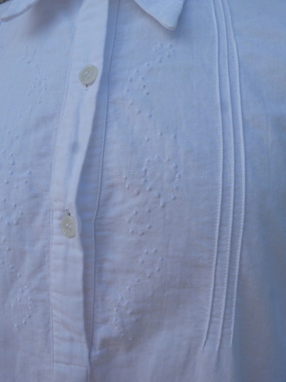 Buy Vintage Antique 1920/1930s Old French White Cotton Embroidered 