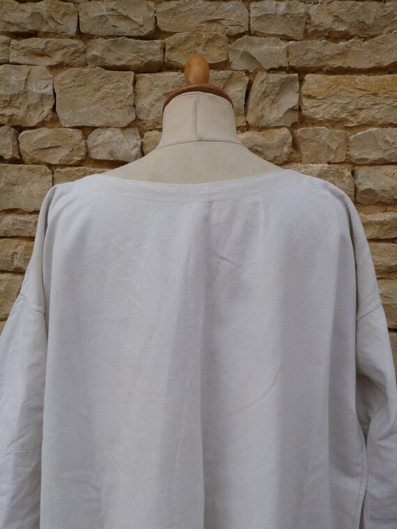 Vintage Antique 1900 French Edwardian  pure linen… - image 8