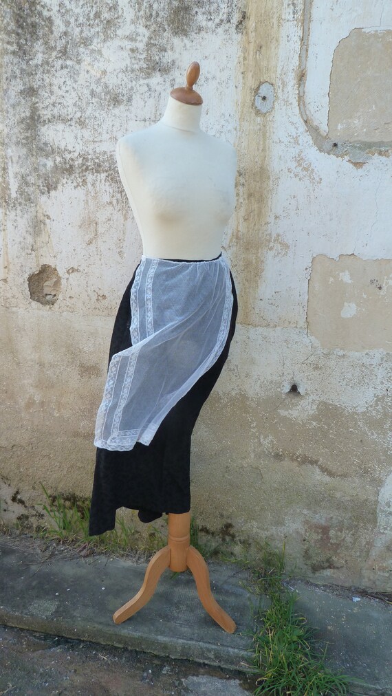 Vintage old French 1900/1920s Edwardian white 100