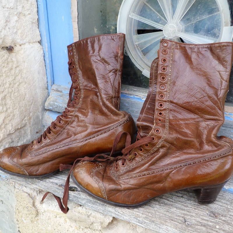 victorian boots leather