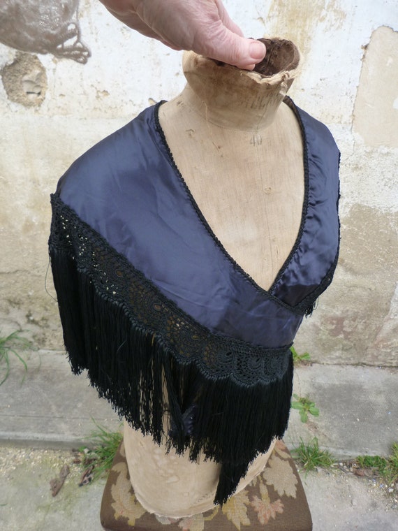 Vintage Antique 1850/1900 Victorian French scarf … - image 1